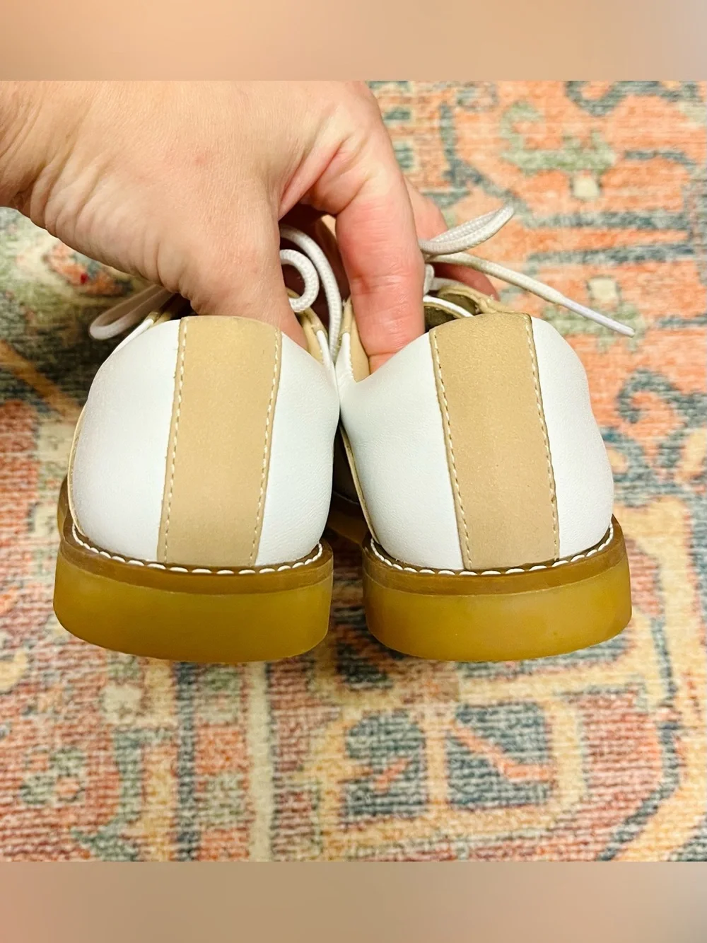 ELEPHANTITO Toddler Golfers | White & Ivory Leather